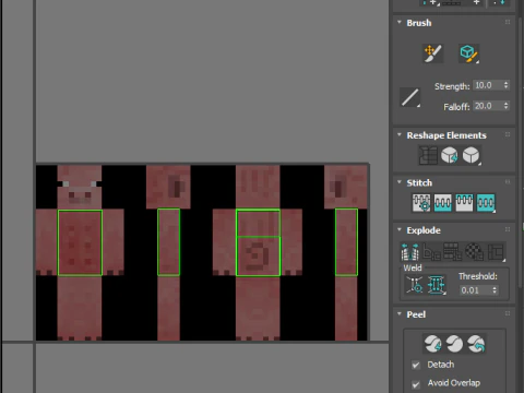 Minecraft Zombie Pigman 3D Model
