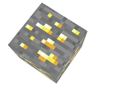 Minecraft Gold 3D Model