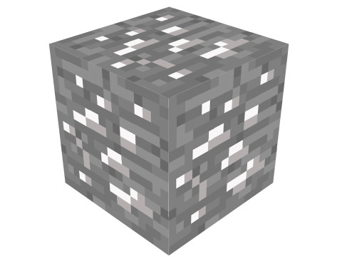 Minecraft Silver 3D Model