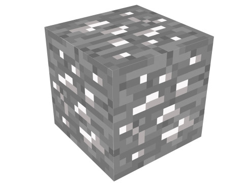 Minecraft Silver Modelo 3D