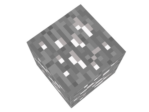 Minecraft Silver Modelo 3D