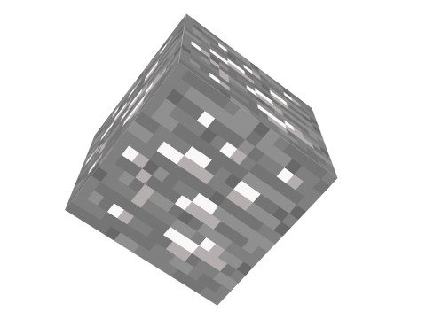 Minecraft Silver Modelo 3D