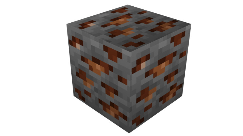 Minecraft Bronze 3D Modell .c4d .max .obj .3ds .fbx .stl .blend 