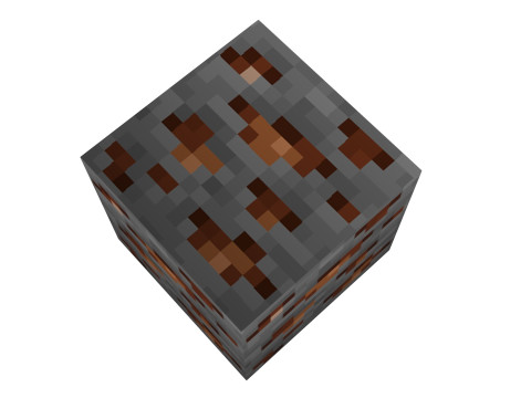 Minecraft Bronze 3D Modell