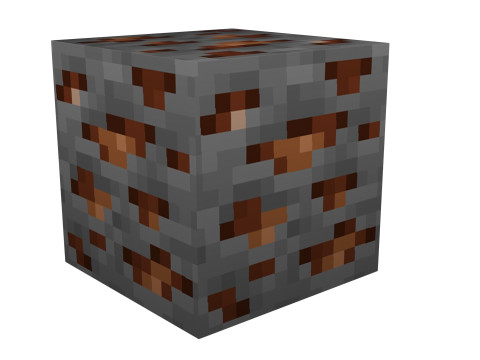 Minecraft Bronze 3D Modell