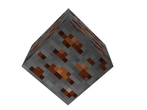 Minecraft Bronze 3D Modell