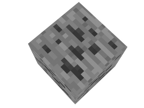 Carbone di Minecraft Modello 3D