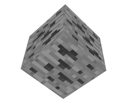 Carbone di Minecraft Modello 3D
