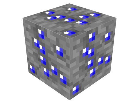 Minecraft Sapphire 3D 모델