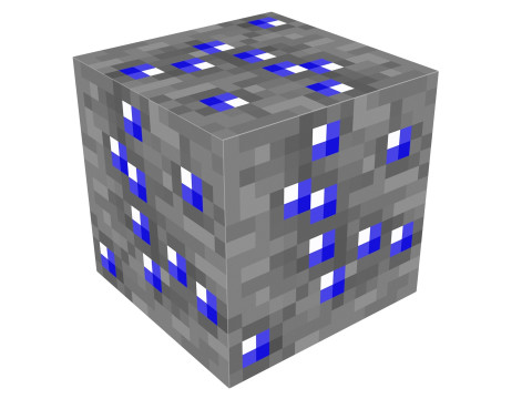 Minecraft Sapphire Model 3D