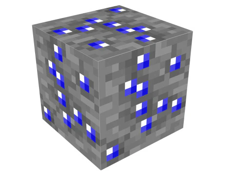 Minecraft Sapphire 3D Model