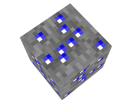 Minecraft Sapphire Model 3D