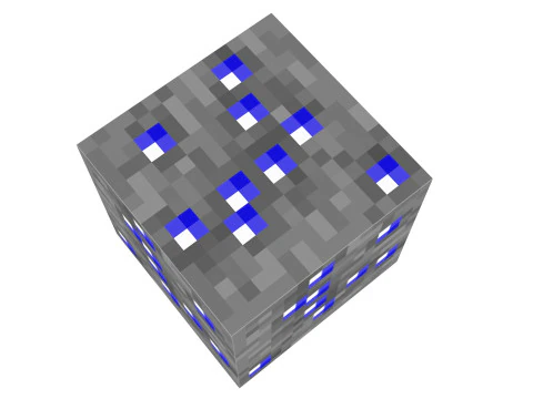 Minecraft Sapphire 3D Model