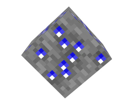 Minecraft Sapphire 3D Model