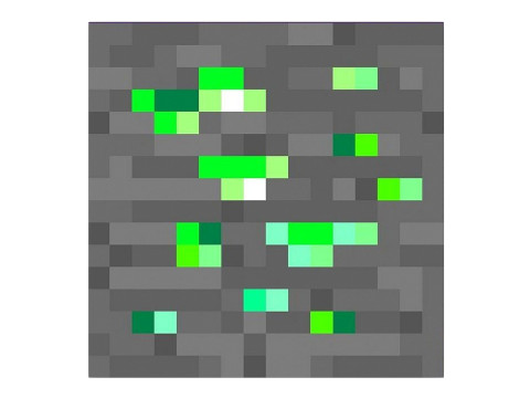 Minecraft Emerald 3D Model