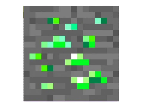 Minecraft Emerald 3D Model