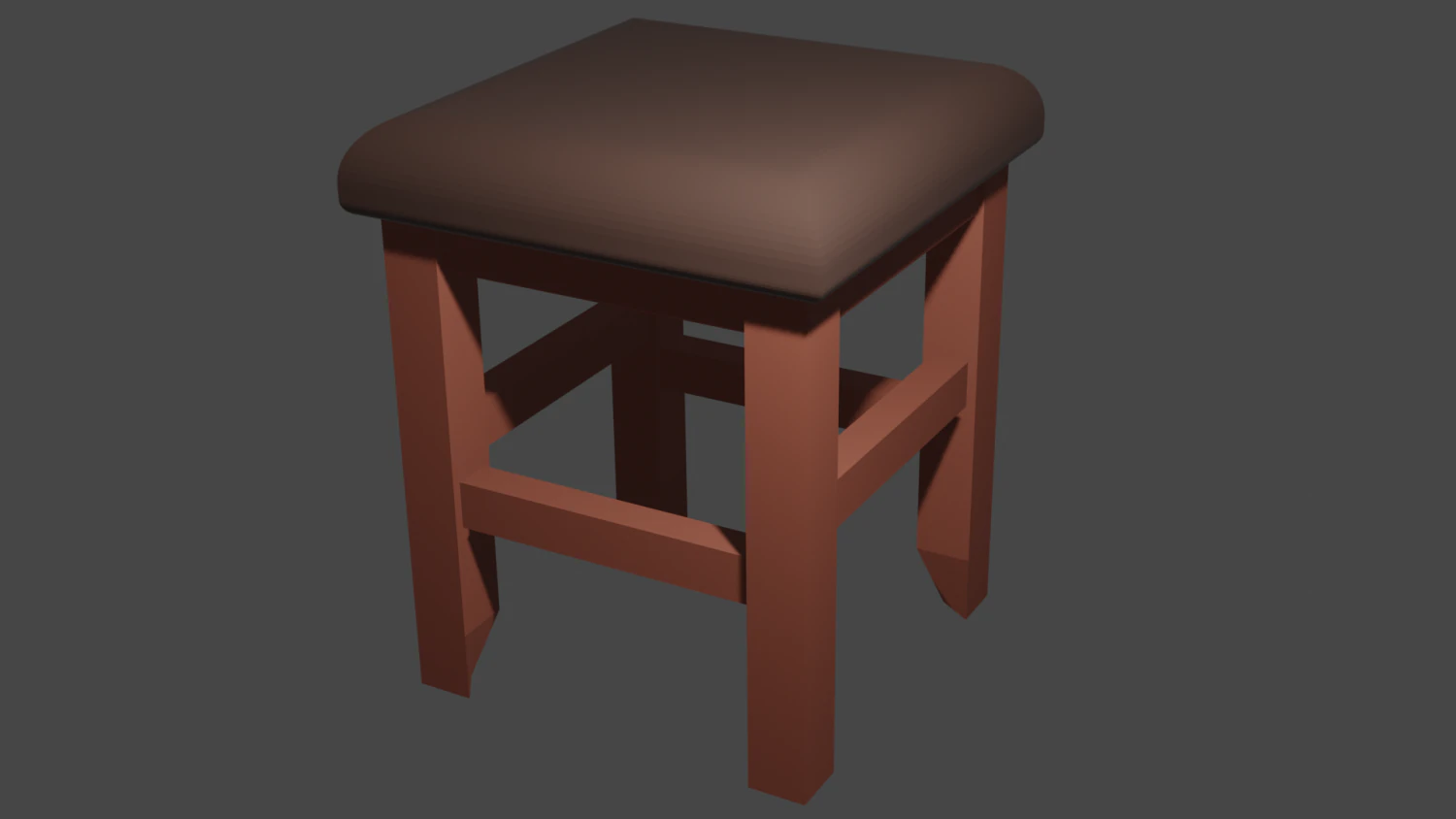 Stool 3D Model .c4d .max .obj .3ds .fbx .stl .blend
