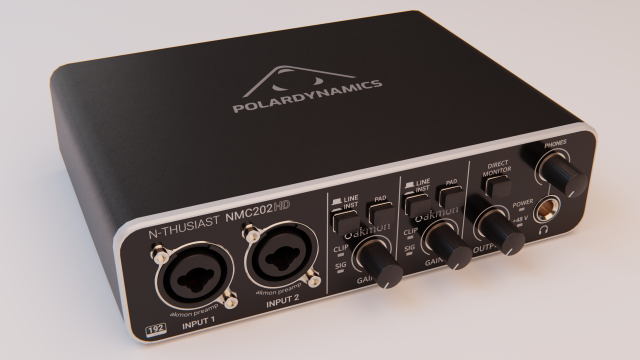 Audio interface NMC202HD Modèle 3D .c4d .max .obj .3ds .fbx .stl .blend 