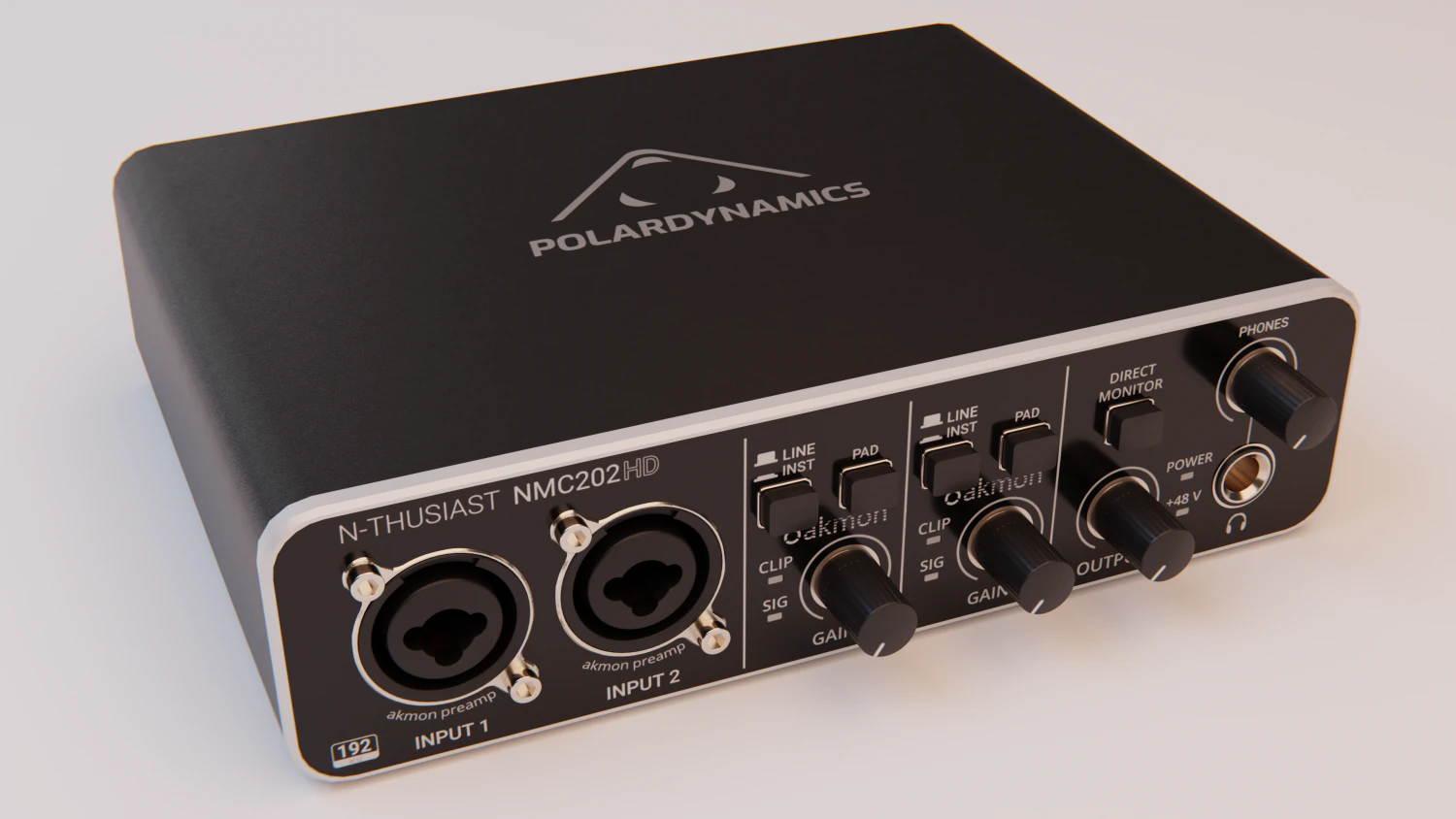 Audio interface NMC202HD 3D Model .c4d .max .obj .3ds .fbx .stl .blend