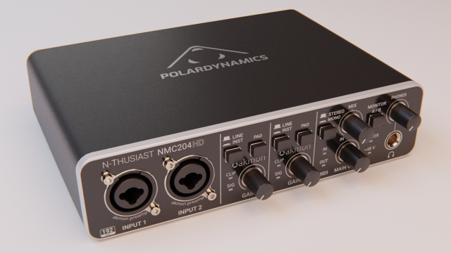 Audio interface NMC204HD 3D 模型 .c4d .max .obj .3ds .fbx .stl .blend