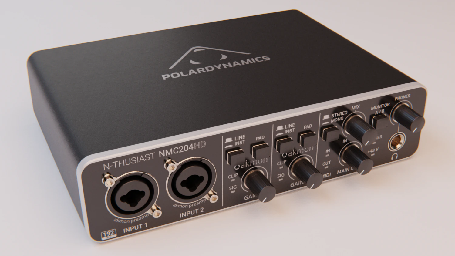 Audio interface NMC204HD 3D Model .c4d .max .obj .3ds .fbx .stl .blend