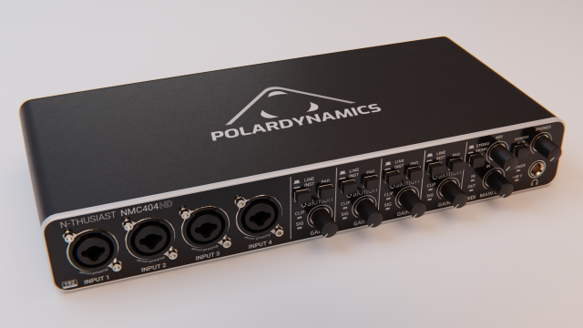 Audio interface NMC404HD 3D 모델 .c4d .max .obj .3ds .fbx .stl .blend 