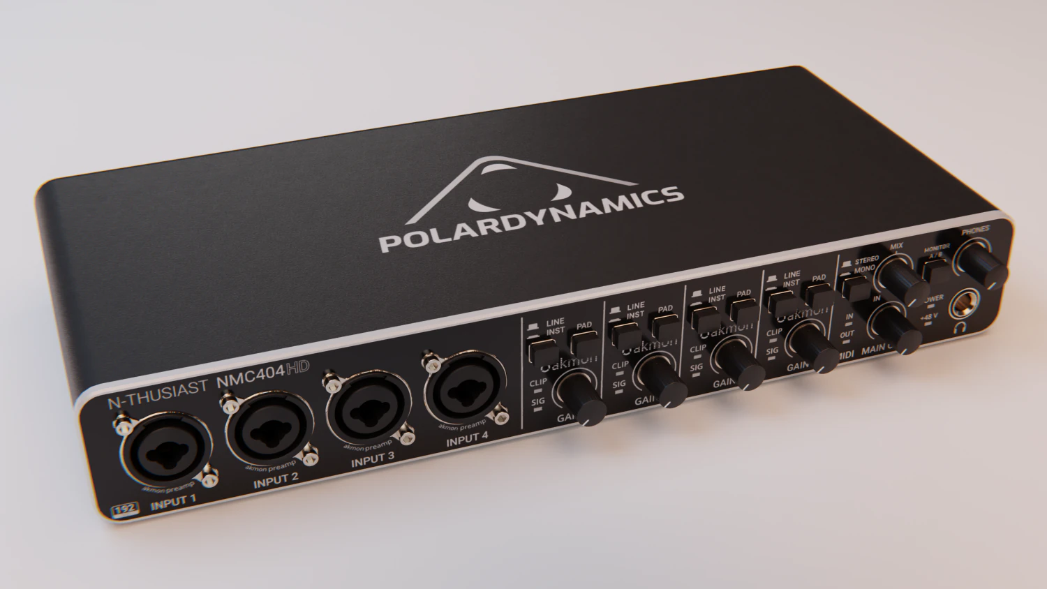 Audio interface NMC404HD 3D Model .c4d .max .obj .3ds .fbx .stl .blend 