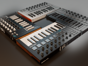 Arturia MiniLab MK2 MIDI Keyboard 3D Model