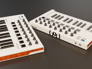 Arturia MiniLab MK2 MIDI Keyboard 3D Model