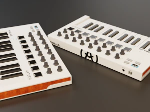 Arturia MiniLab MK2 MIDI Keyboard 3D Model