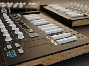 Arturia MiniLab MK2 MIDI Keyboard 3D Model