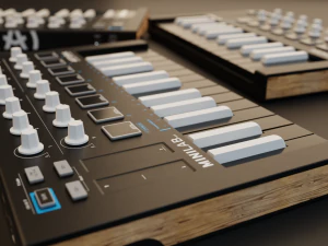 Arturia MiniLab MK2 MIDI Keyboard 3D Model