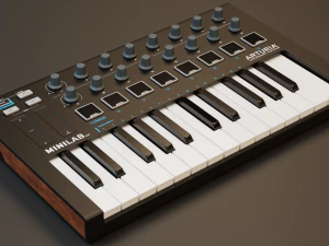 Arturia MiniLab MK2 MIDI Keyboard 3D Model