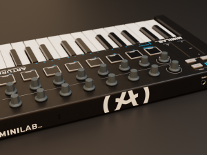 Arturia MiniLab MK2 MIDI Keyboard 3D Model