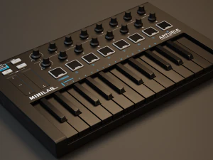 Arturia MiniLab MK2 MIDI Keyboard 3D Model
