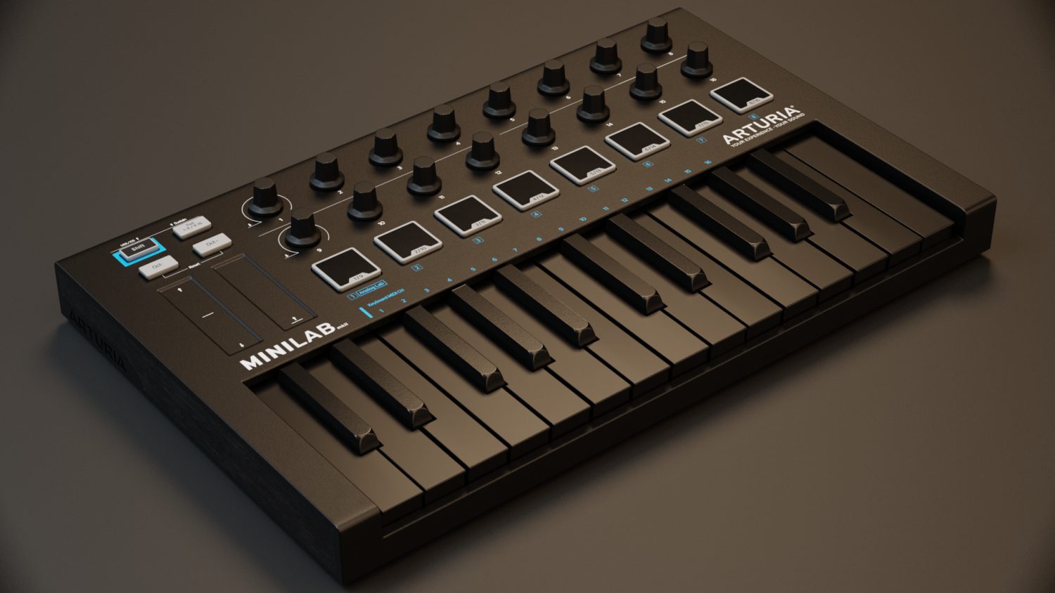 ArtStation - Arturia MiniLab 3 MIDI Keyboard 3D Visualizations