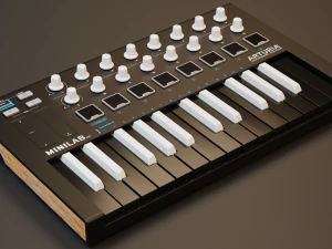 Arturia MiniLab MK2 MIDI Keyboard 3D Model
