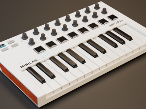 Arturia MiniLab MK2 MIDI Keyboard 3D Model