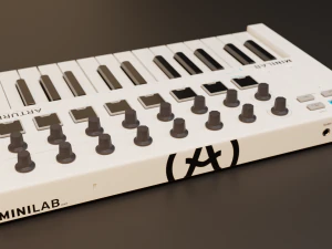 Arturia MiniLab MK2 MIDI Keyboard 3D Model