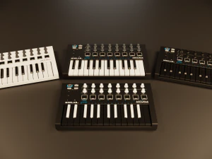 Arturia MiniLab MK2 MIDI Keyboard 3D Model