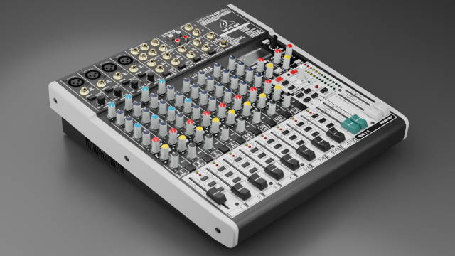 Xenyx1622USB Audio Mixer Modèle 3D .c4d .max .obj .3ds .fbx .stl .blend 