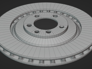 Disc Brake Set Modelo 3D