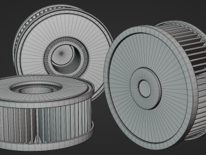 Automotive Filter Pack 3D 模型