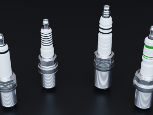 Spark Plug Set 3D-Modell