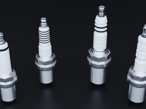 Spark Plug Set 3D-Modell