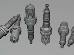 Spark Plug Set 3D-Modell