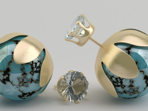 Earrings T 3D 模型