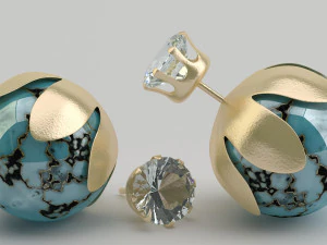 झुमके टी 3D मॉडल