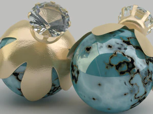 Earrings T 3D Model