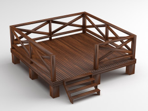 Wooden Terrace 3D 模型